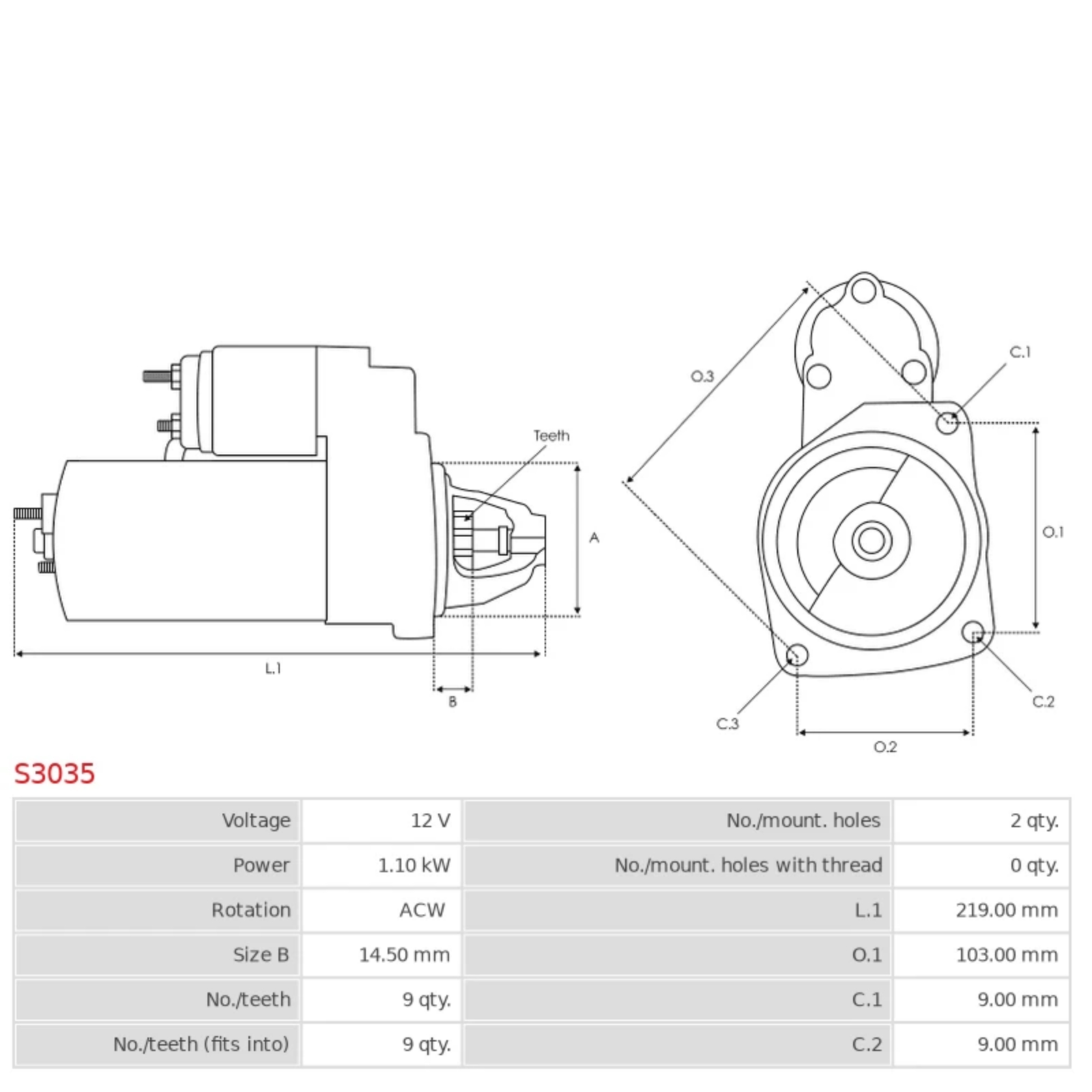 Anlasser Starter 1,1 KW für BMW Motorrad R1100 R1150 R1200 R850 C CL RT Mit ABS